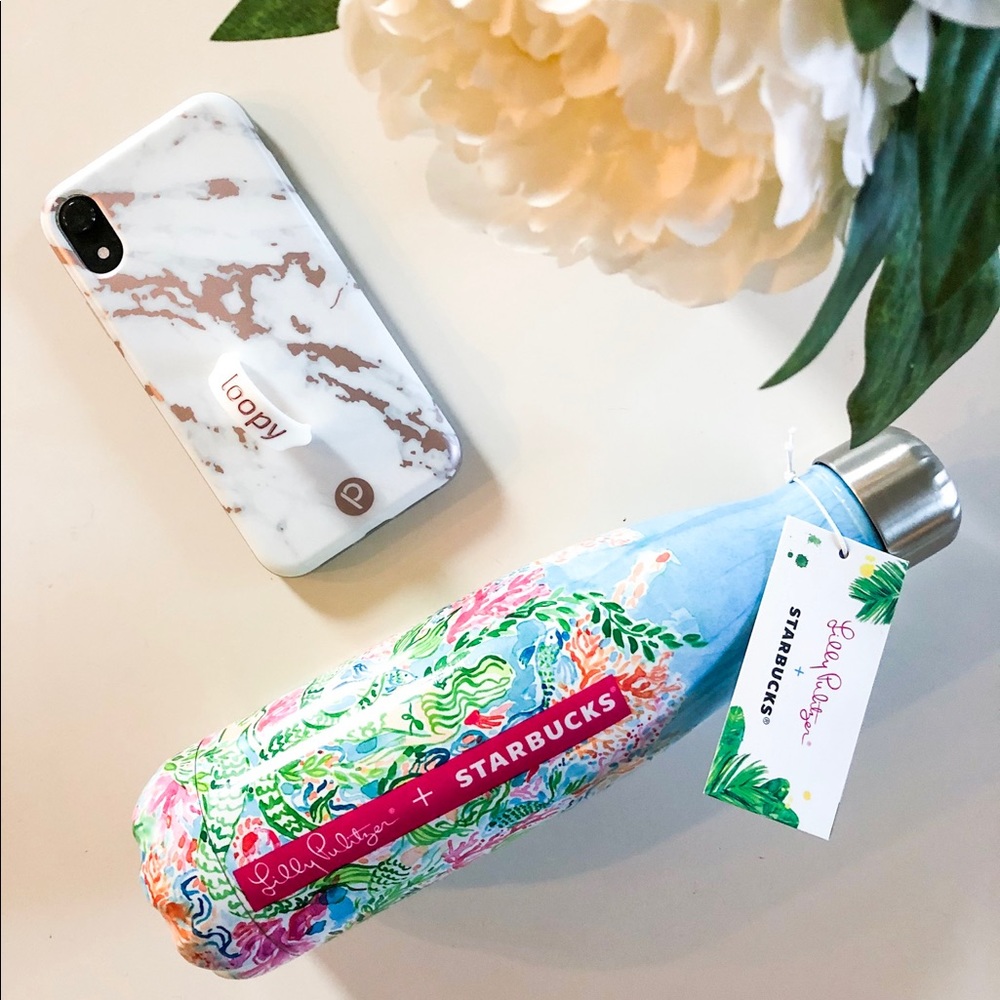 SOLD - Lilly Pulitzer Starbucks + Swell bottle